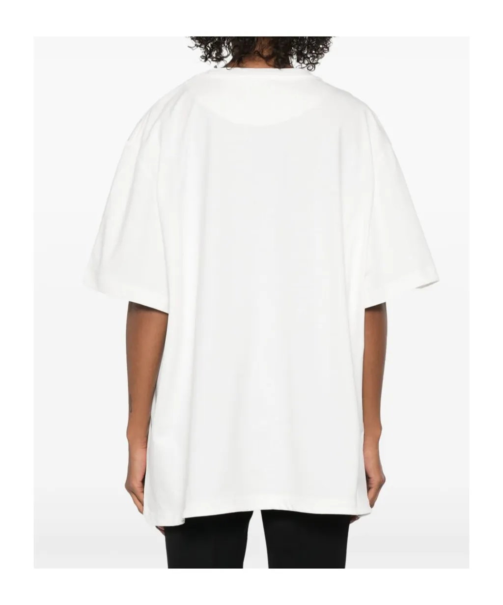 Logo Embroidered Oversized Jersey T-Shirt