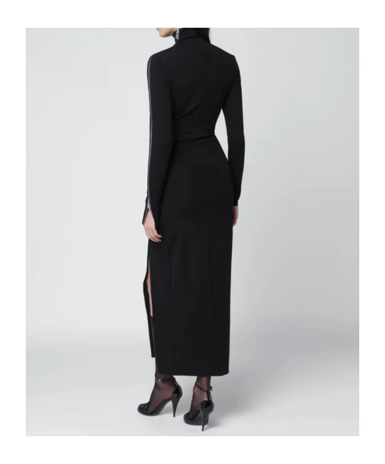 Turtleneck Dress With Zip Detail