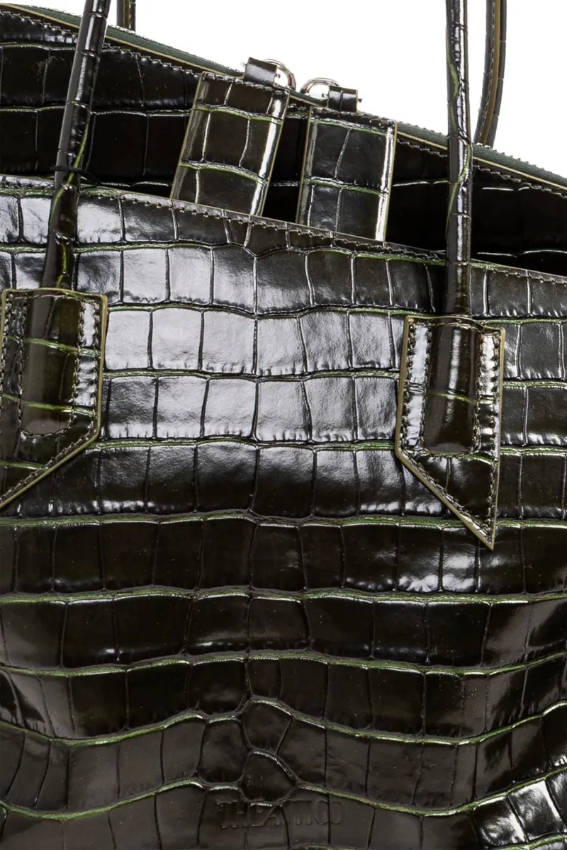 La Passeggiata Embossed Medium Bag