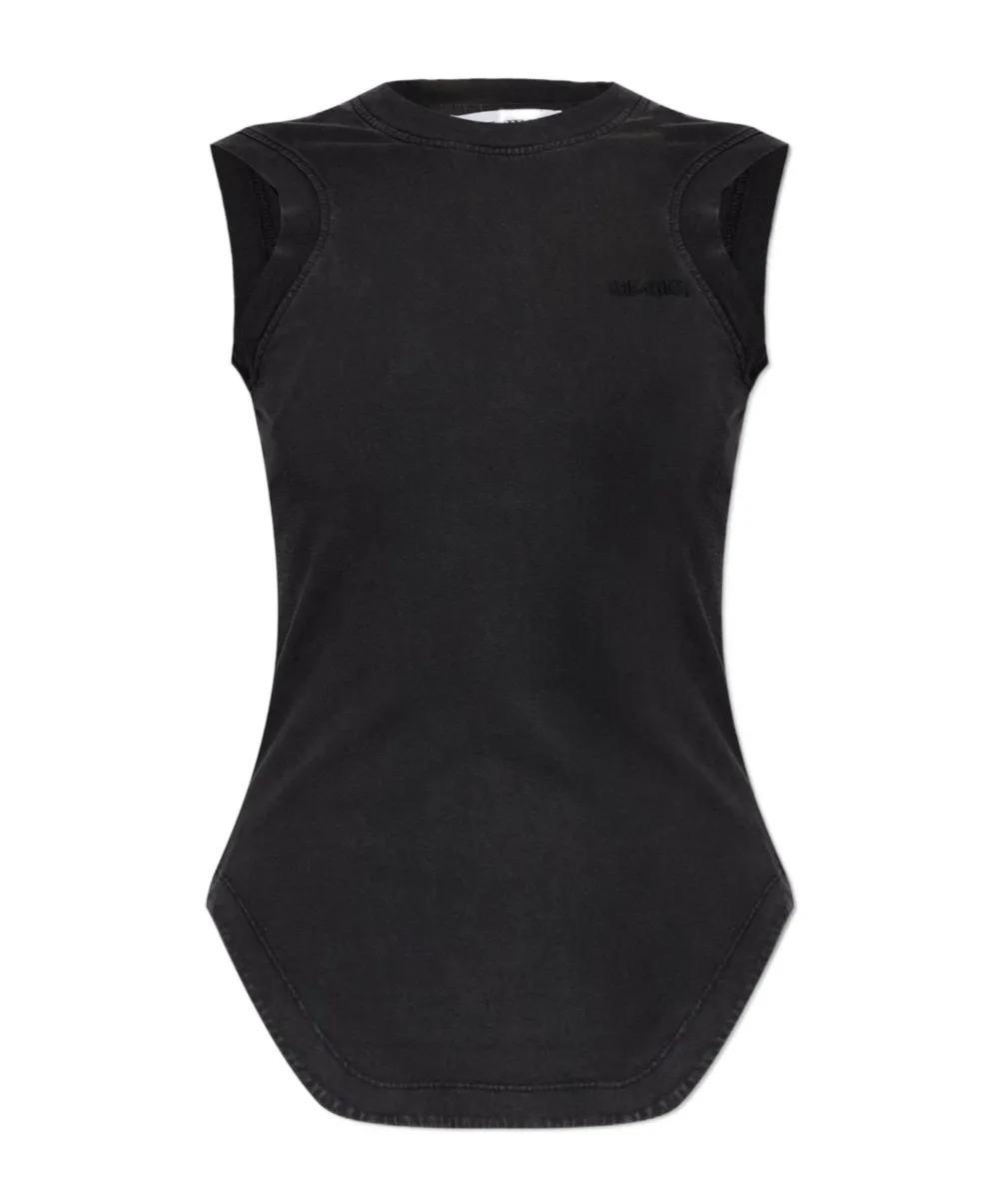 Logo Embroidered Top