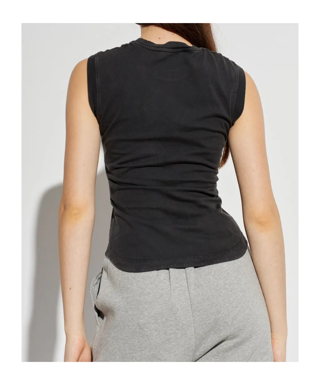 Logo Embroidered Top