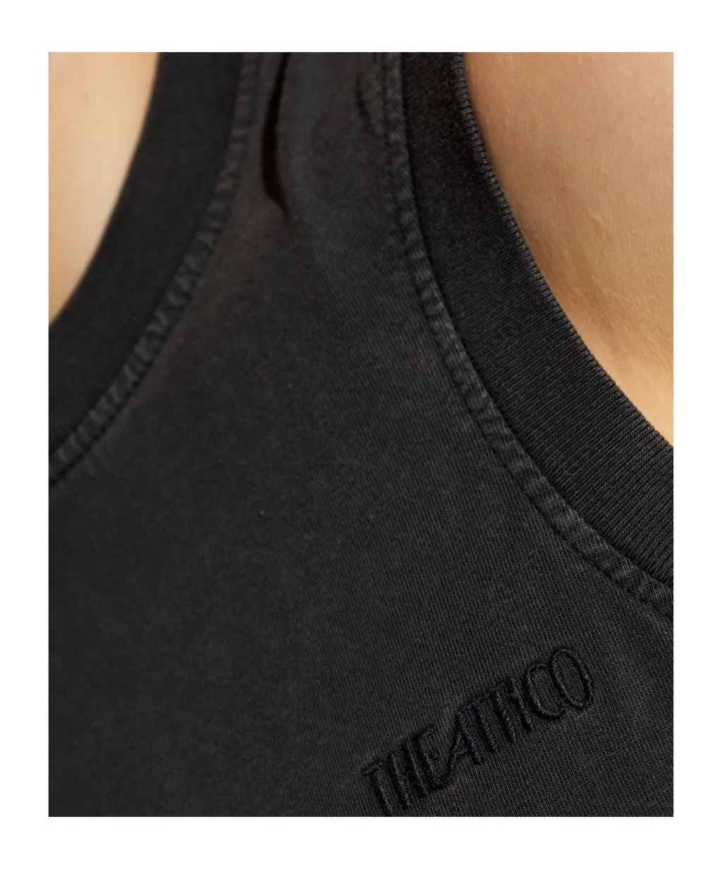 Logo Embroidered Top