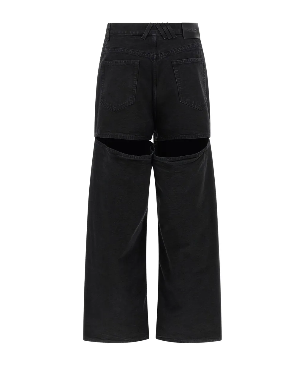 Belt Loop Denim Trousers