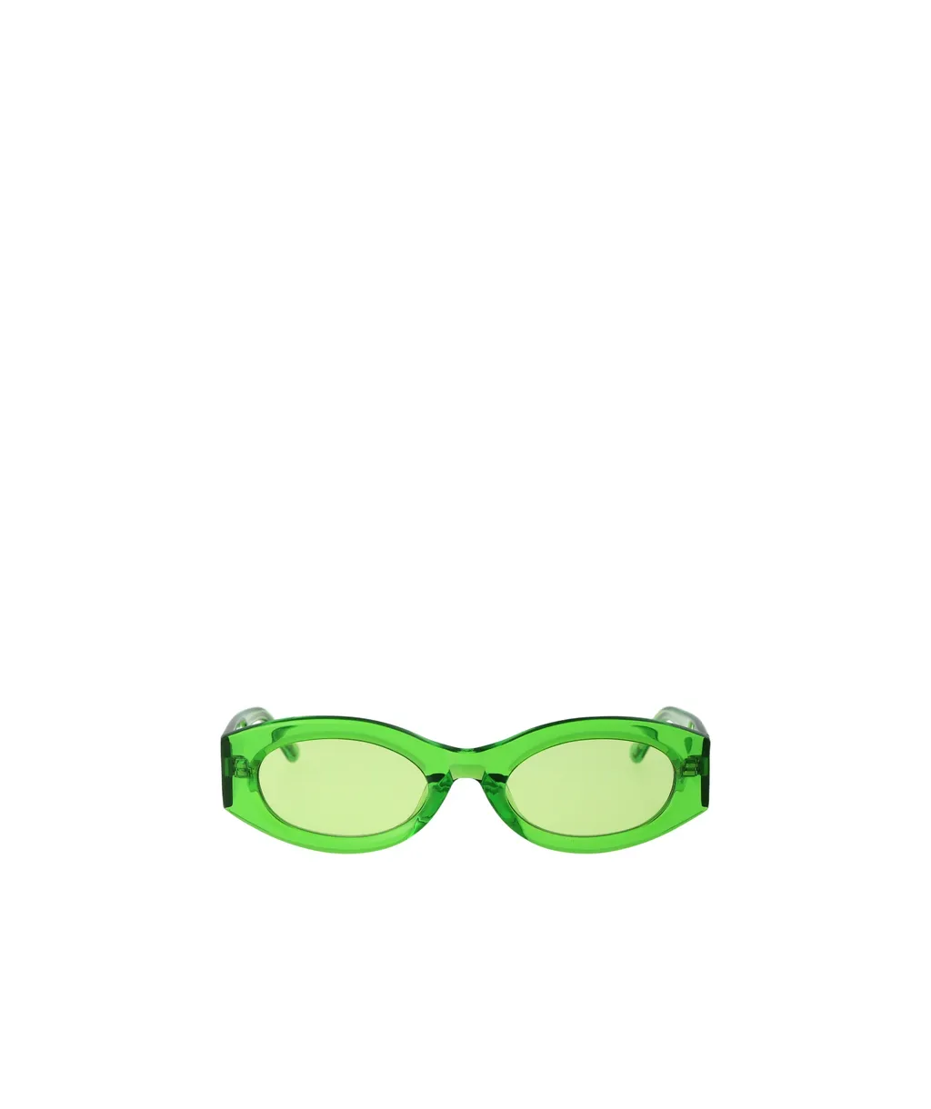 X Linda Farrow Berta Oval Sunglasses