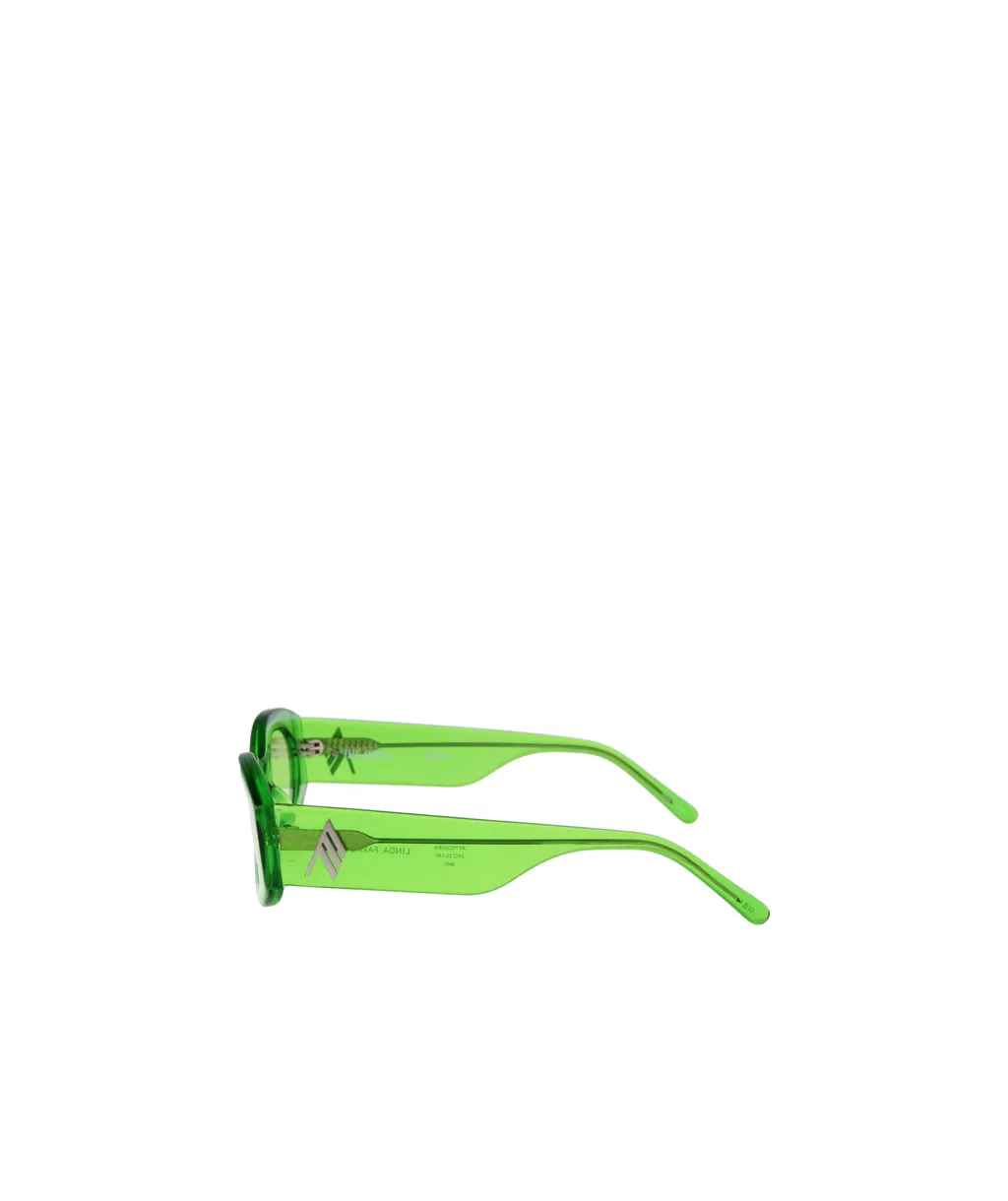 X Linda Farrow Berta Oval Sunglasses