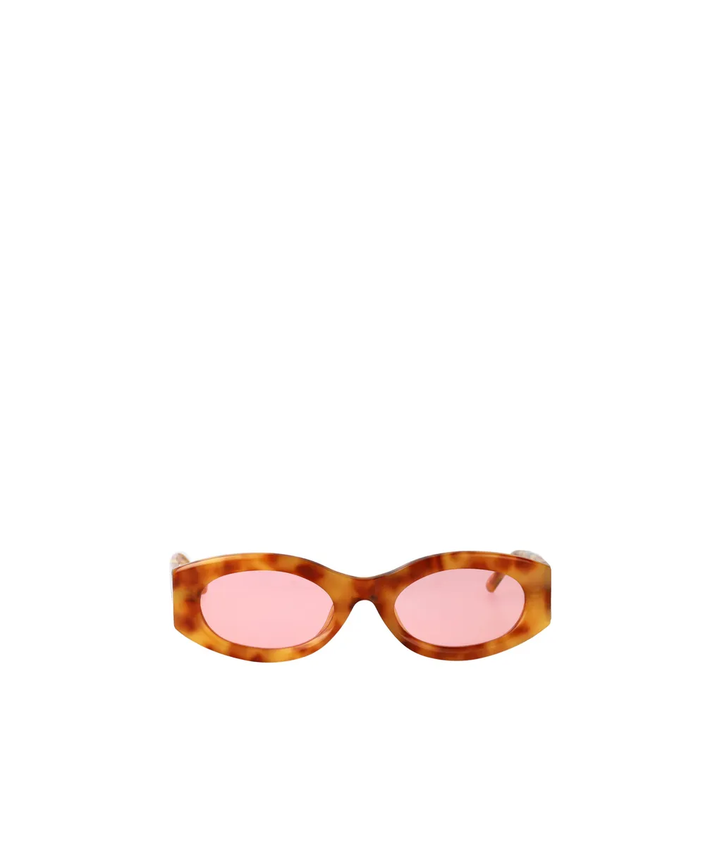 The Attico X Linda Farrow Oval Frame Sunglasses