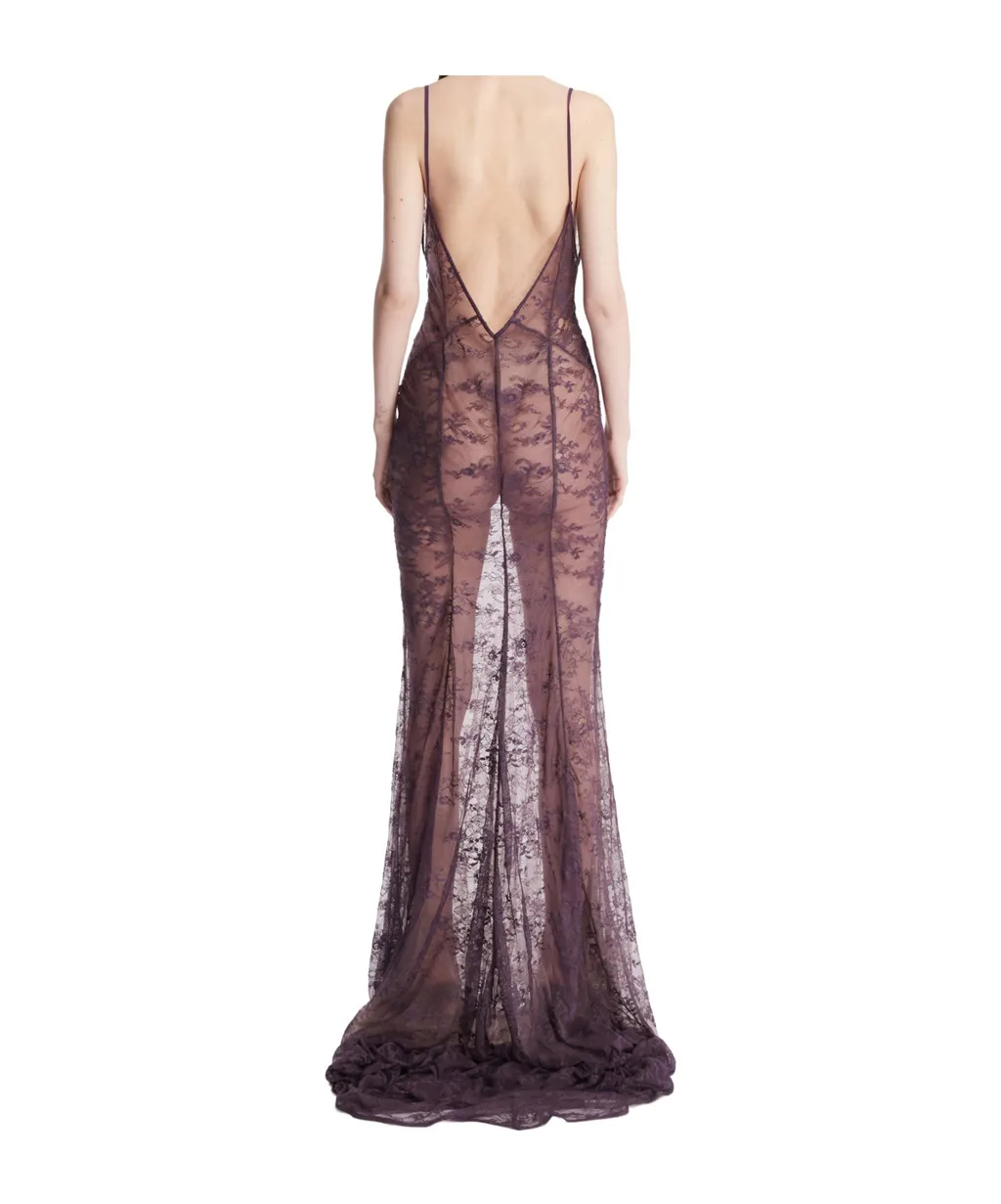 Plum Long Dress