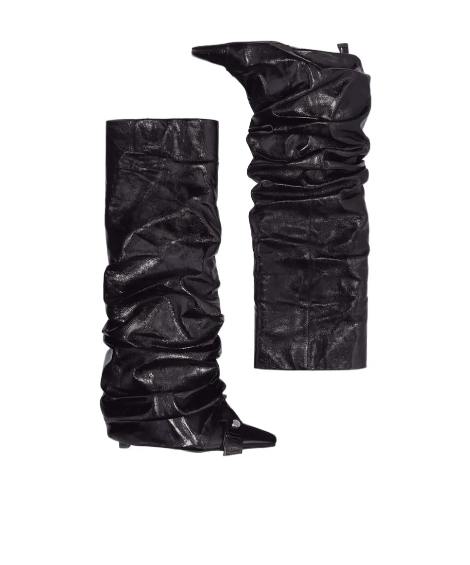 Pleated Boots