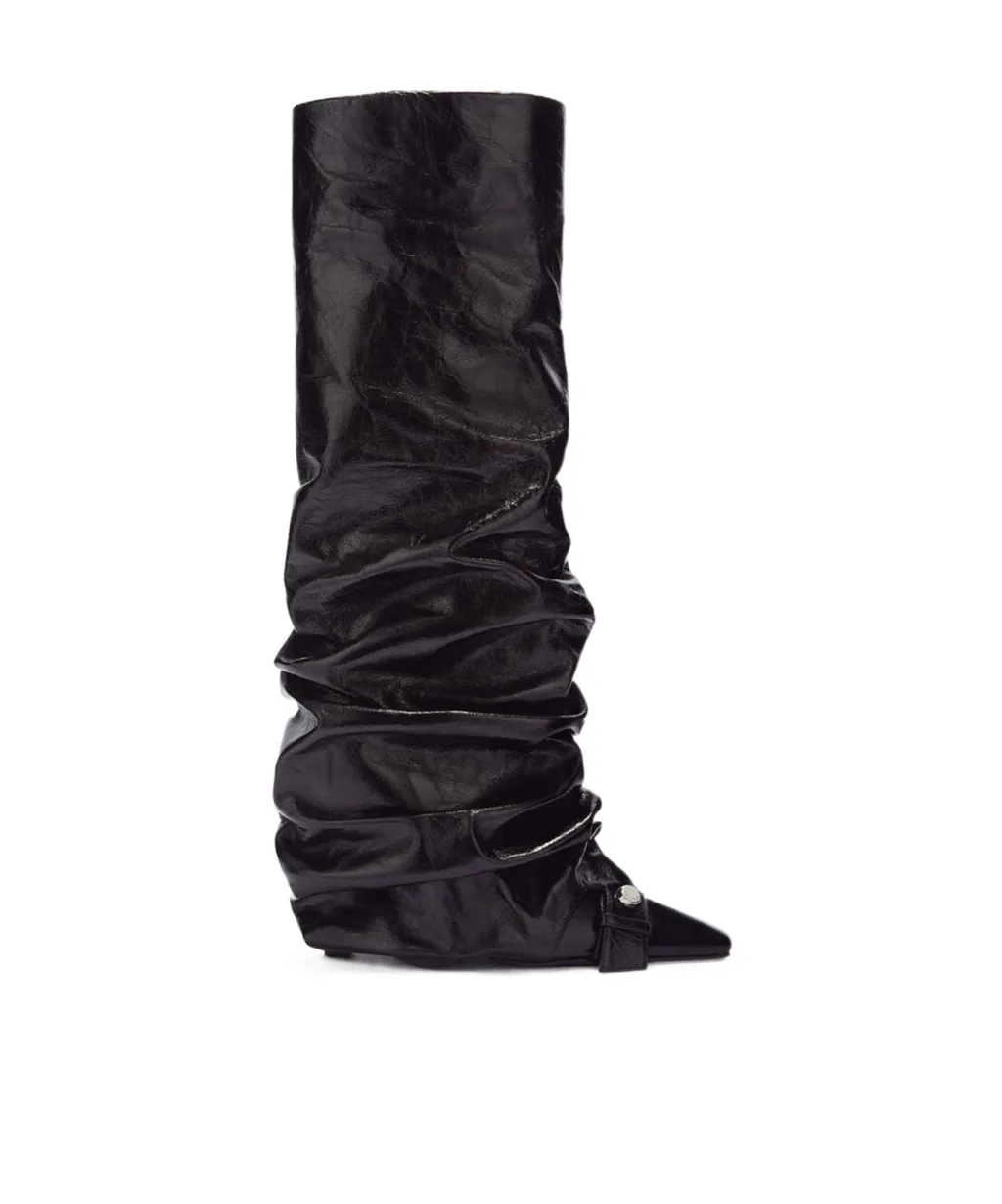 Pleated Boots