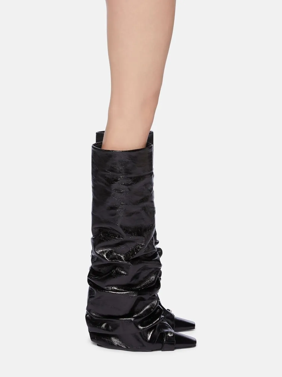 Pleated Boots
