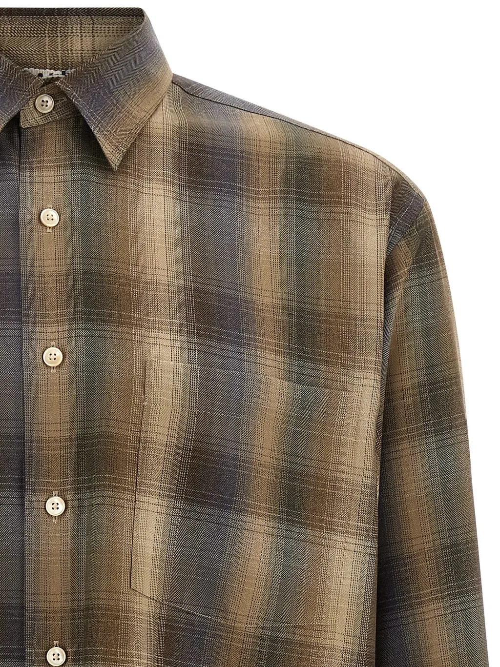 Check Pattern Wool Shirt