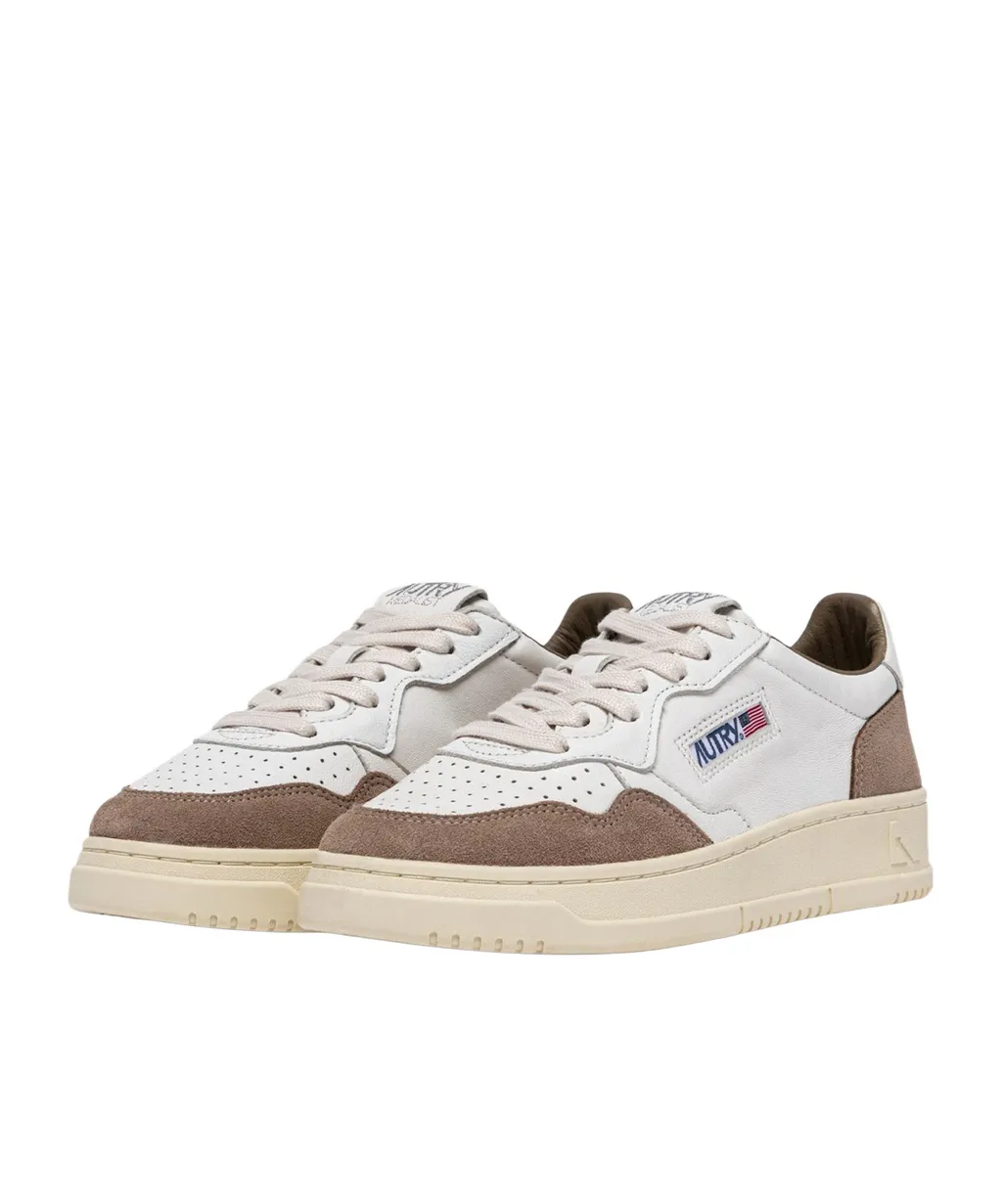 Leather Lace-Up Sneakers