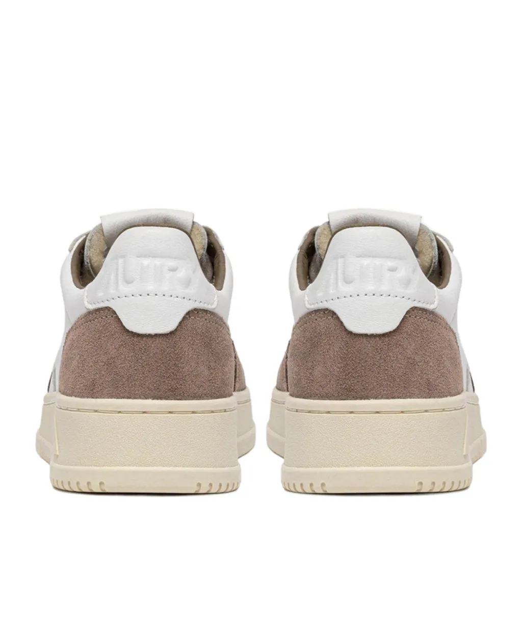 Leather Lace-Up Sneakers