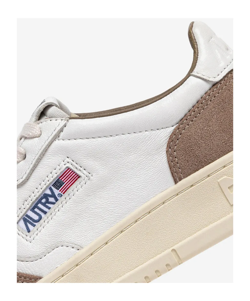 Leather Lace-Up Sneakers