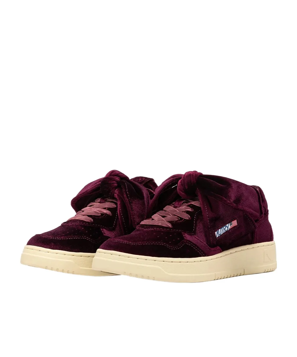 Velvet Bow Sneakers