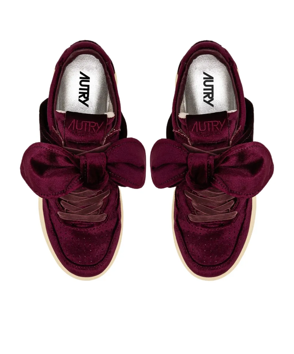 Velvet Bow Sneakers