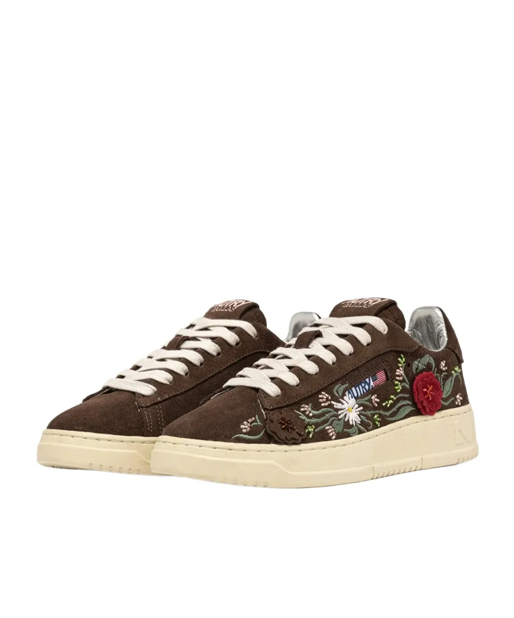 Floral Embroidered Sneakers