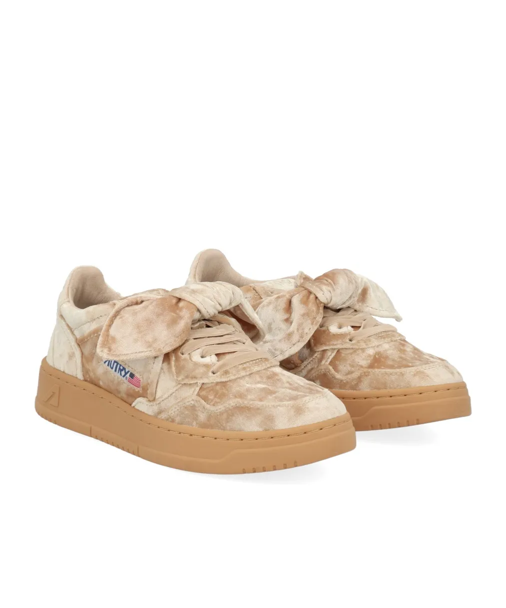 Medalist Velvet Bow Sneakers