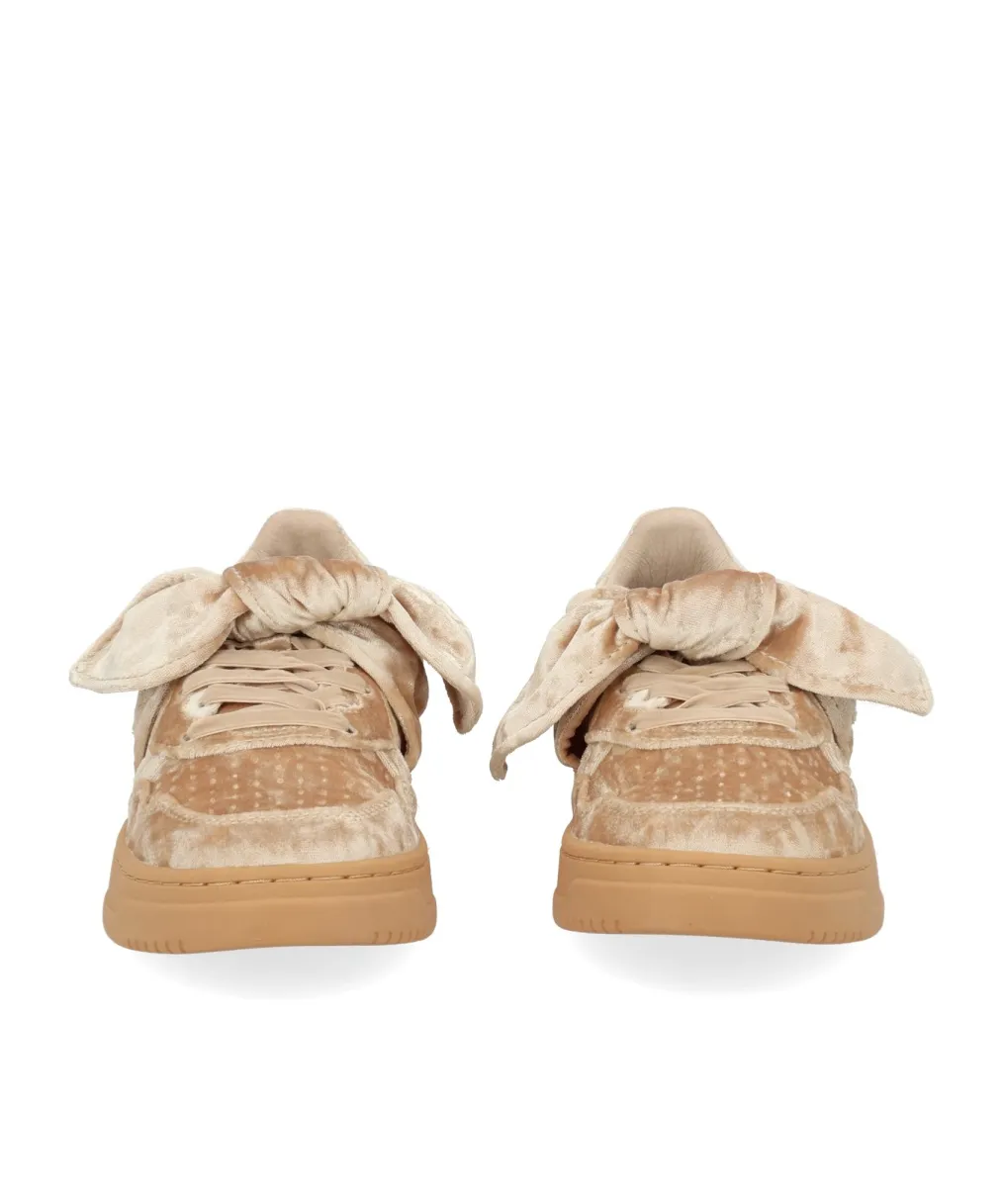 Medalist Velvet Bow Sneakers