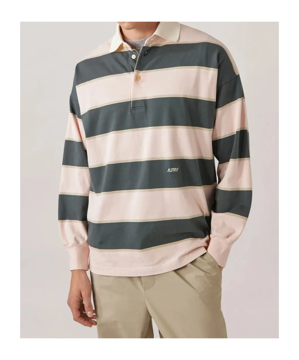 Striped Polo Top
