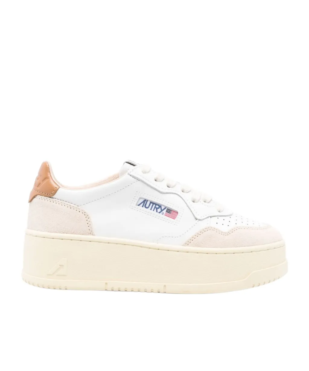 Medalist Platform Leather Sneakers