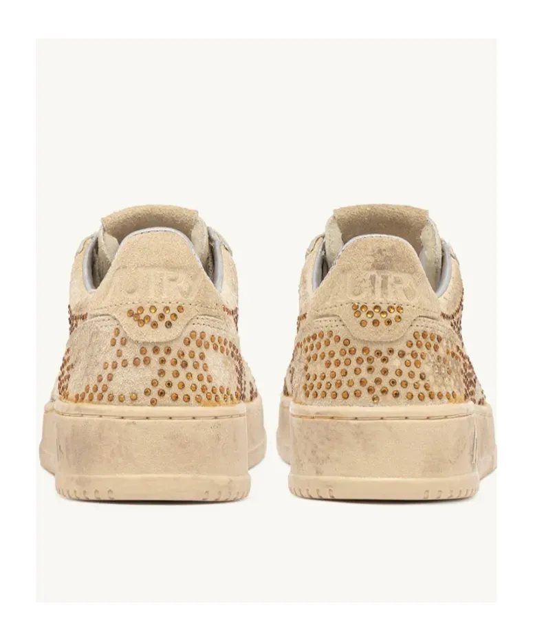 Crystal Medalist Suede Sneakers
