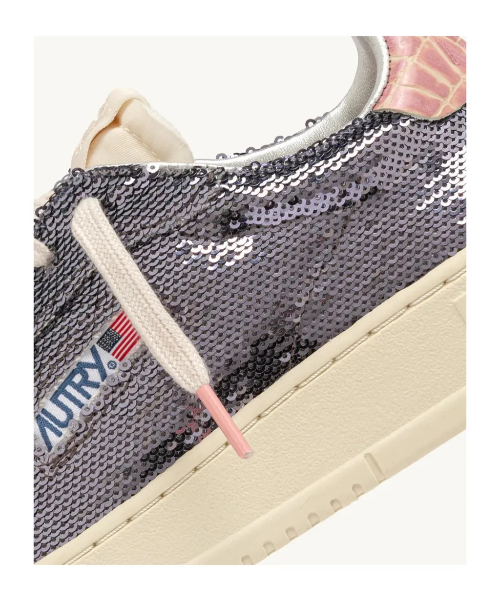 Sequin Low-Top Sneakers