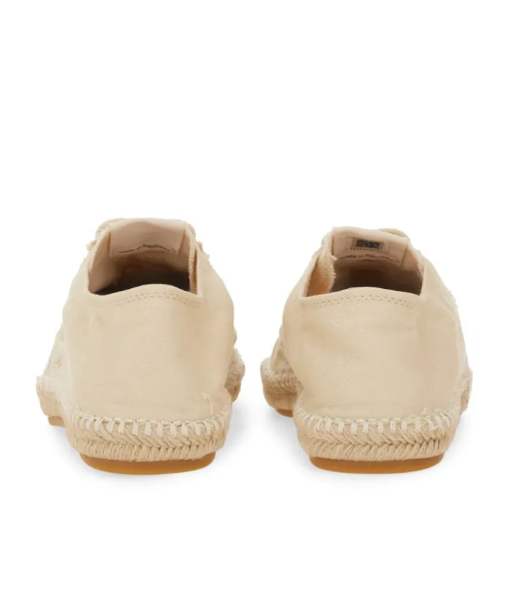 Lace-Up Jute Low-Top Sneakers
