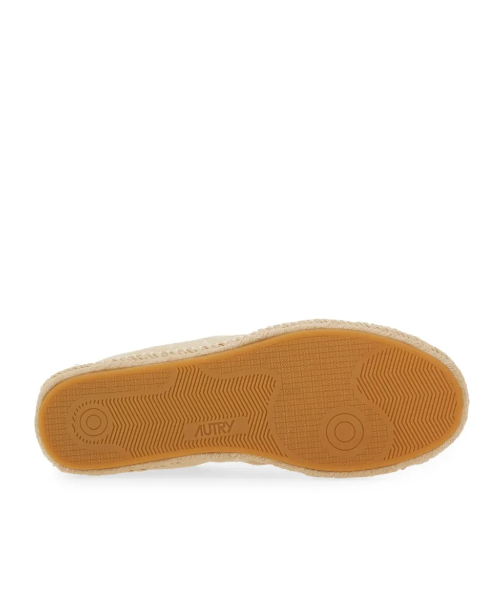 Lace-Up Jute Low-Top Sneakers