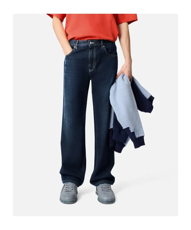 Cotton Straight Jeans
