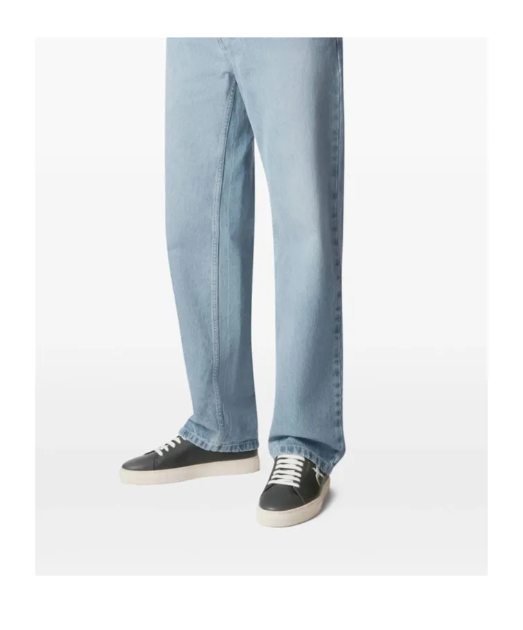 Round-Toe Low-Top Sneakers