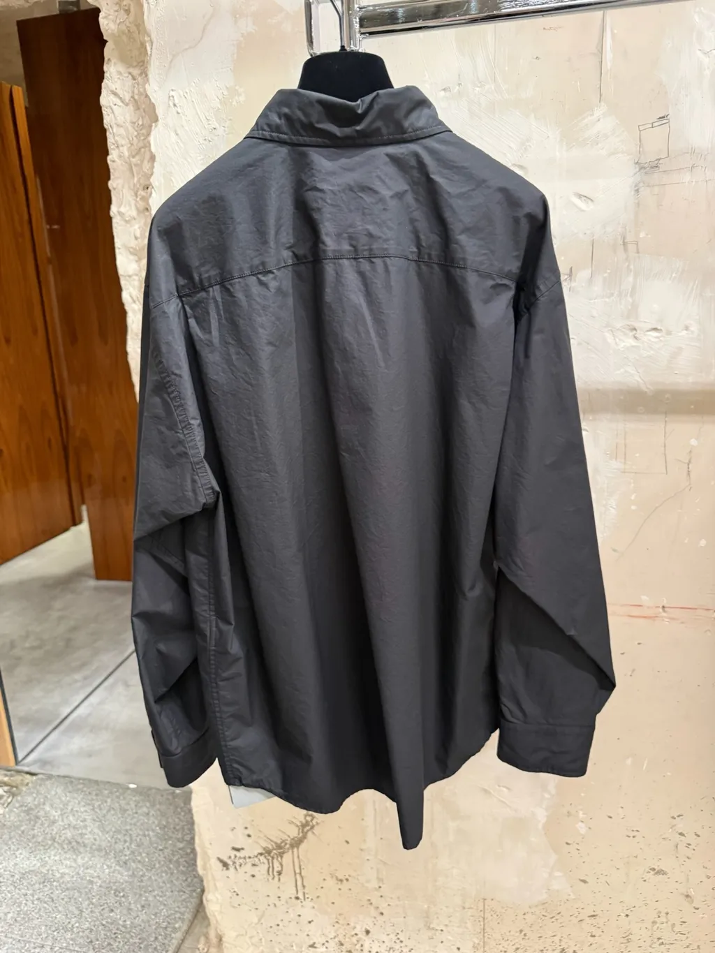 Long-Sleeved Oversized Shirt