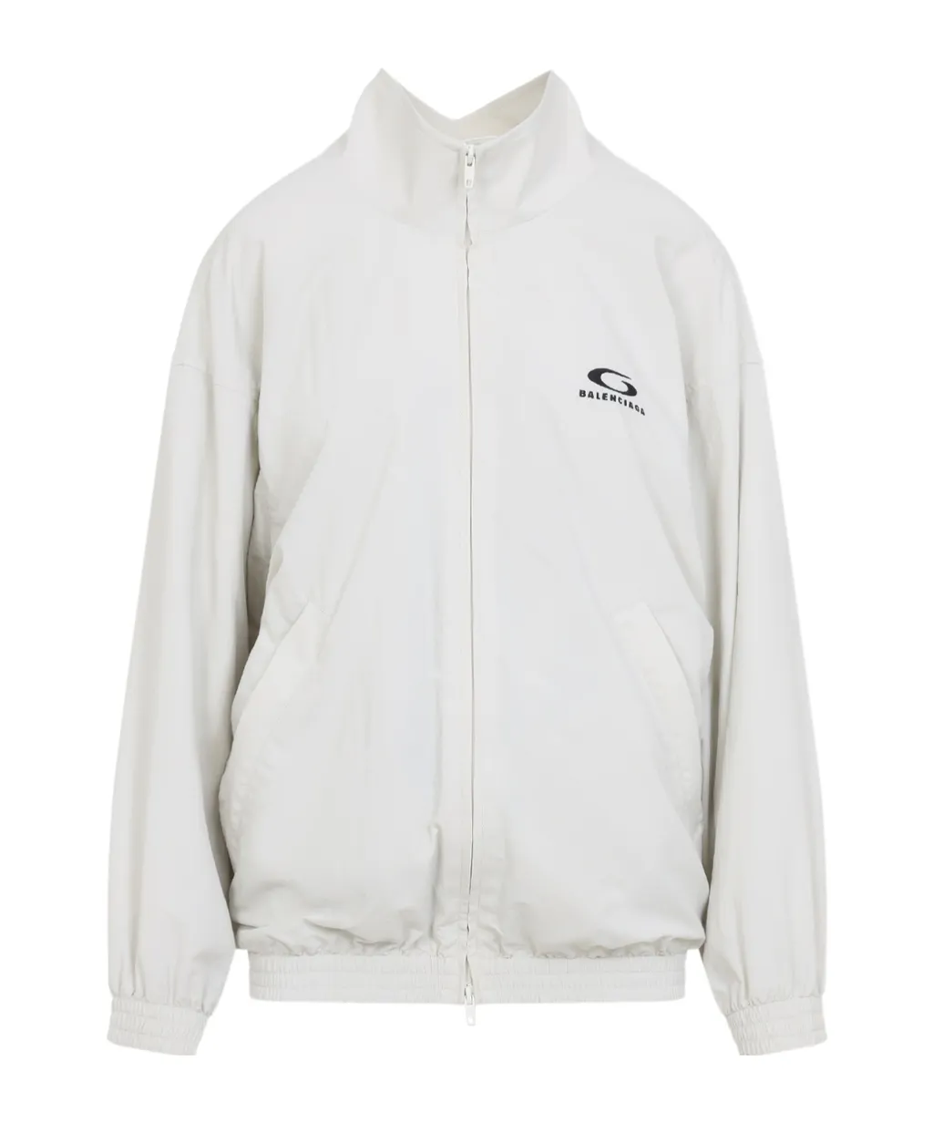 Logo Embroidered Zip-Up Jacket