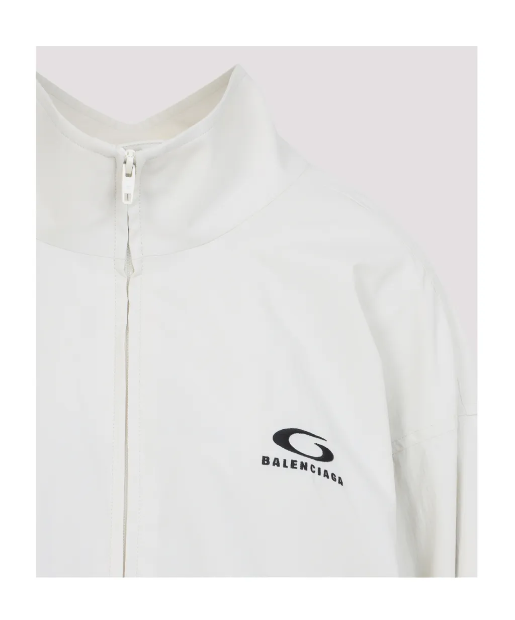 Logo Embroidered Zip-Up Jacket