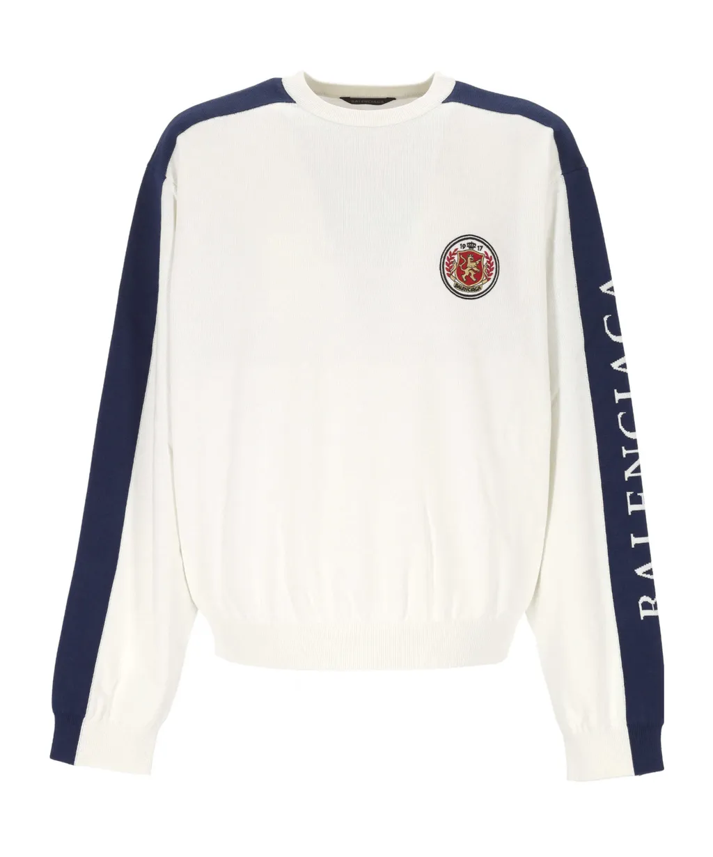 Side Striped Crewneck Sweatshirt