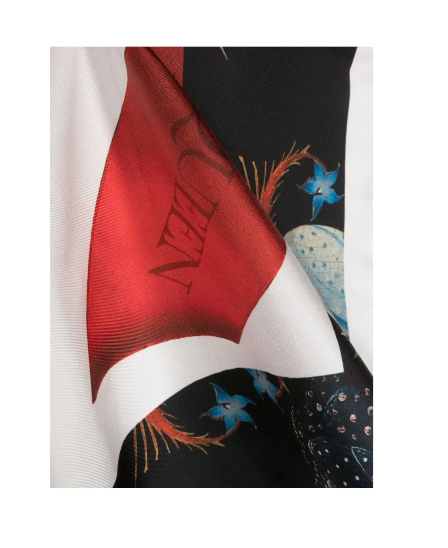 Hieronymus Bosch Print Silk Scarf