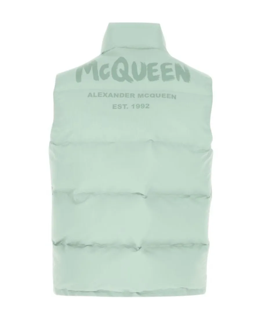 Logo Print Padded Gilet
