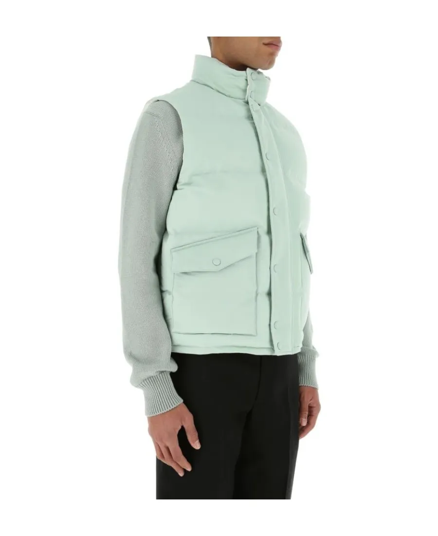 Logo Print Padded Gilet