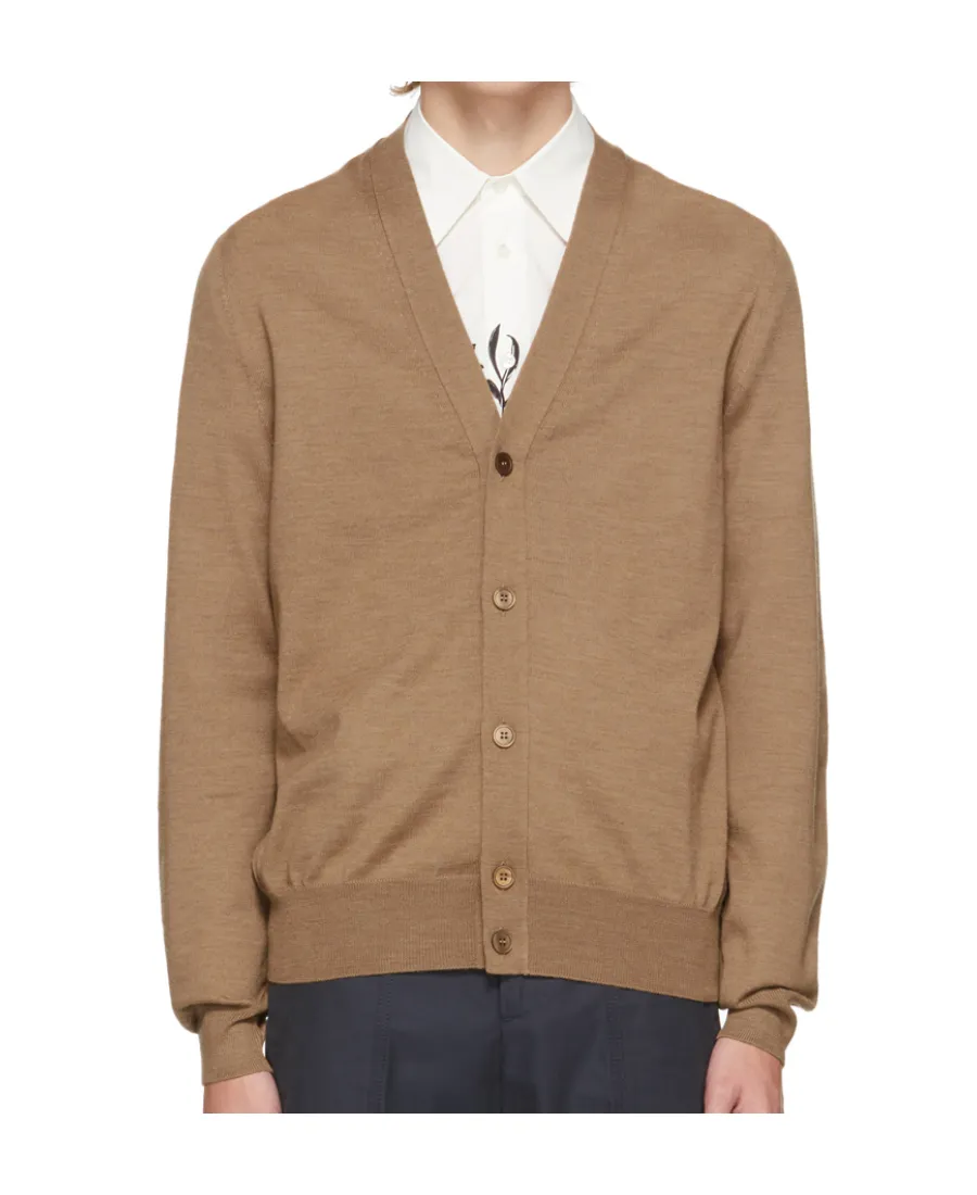 V-Neck Button Knitted Cardigan