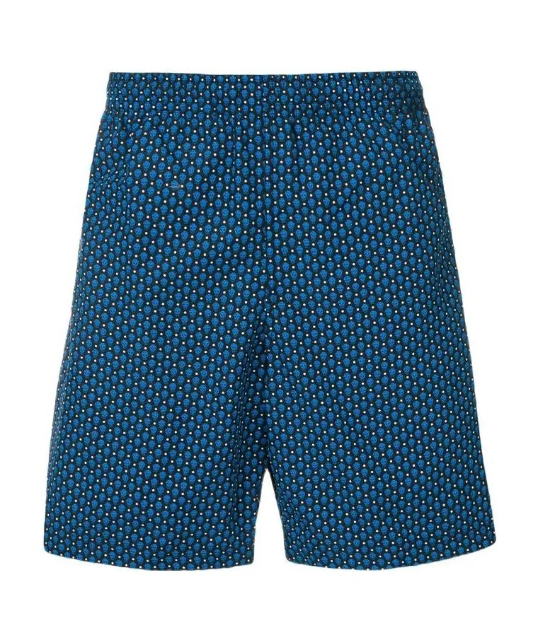 Skull Pattern Swim Shorts