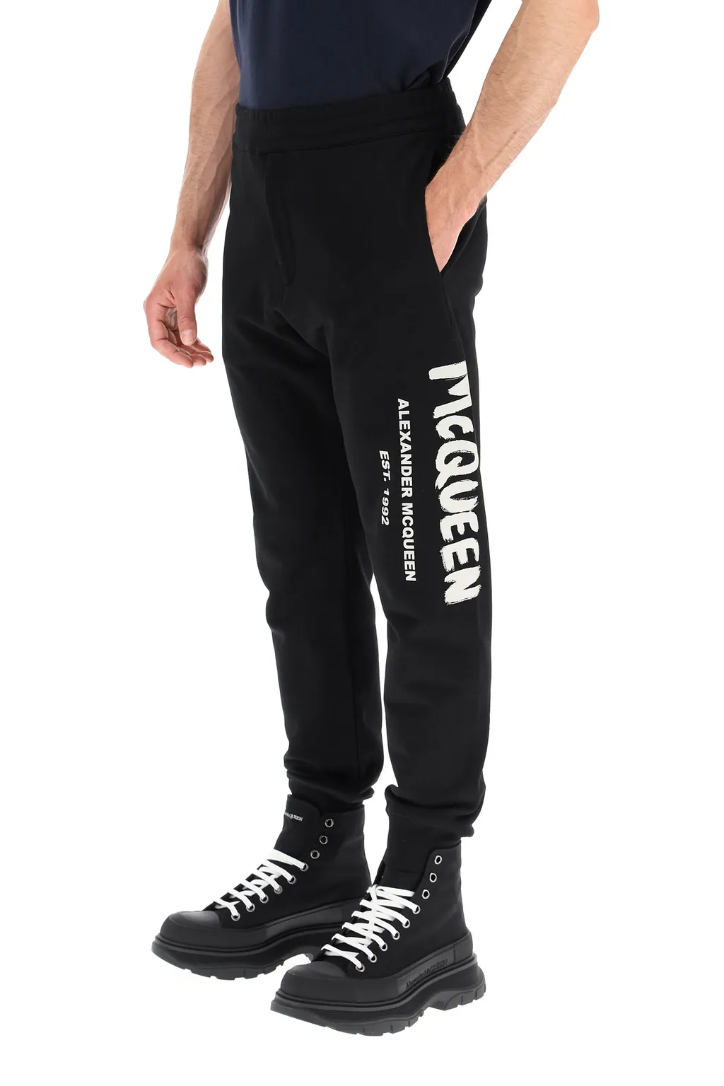Graffiti Logo Printed Track Pants
