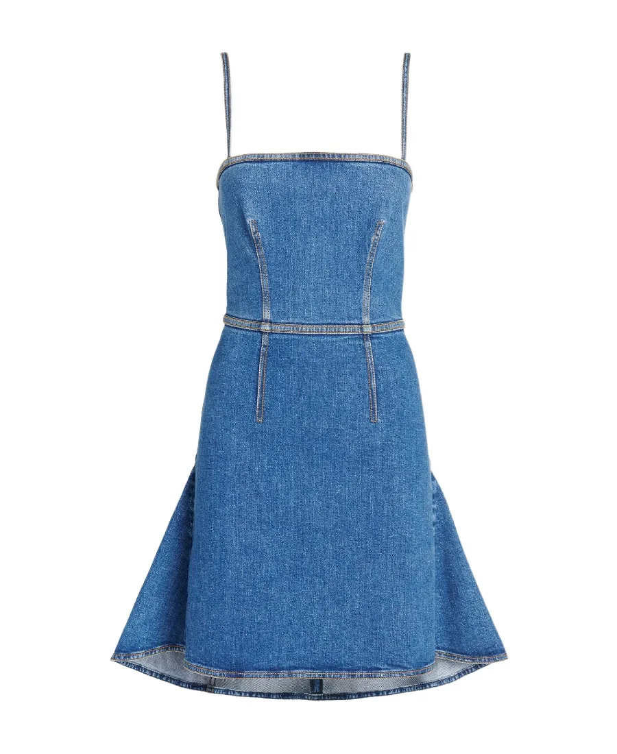 Spaghetti Strap Denim Mini Dress
