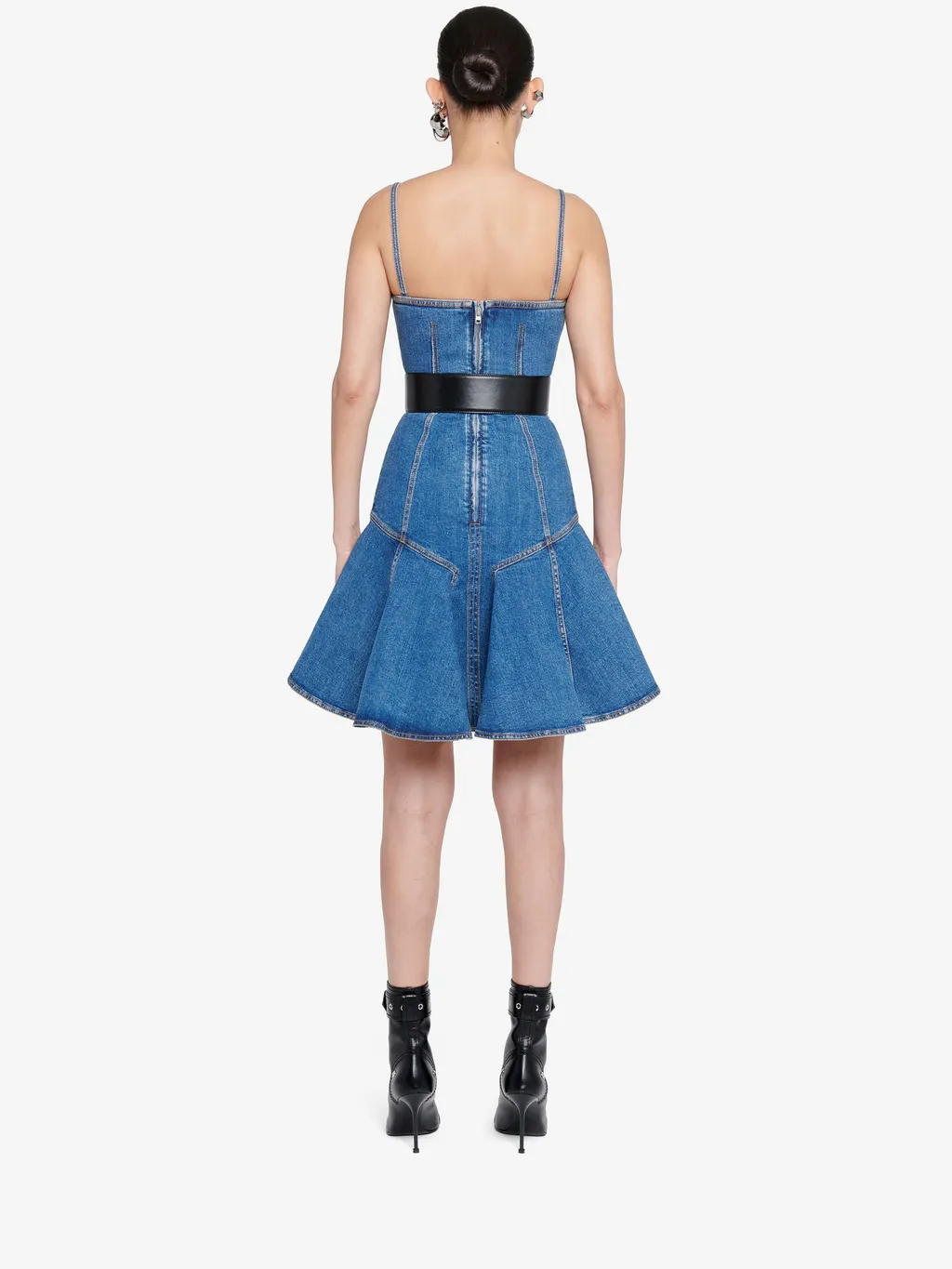 Spaghetti Strap Denim Mini Dress
