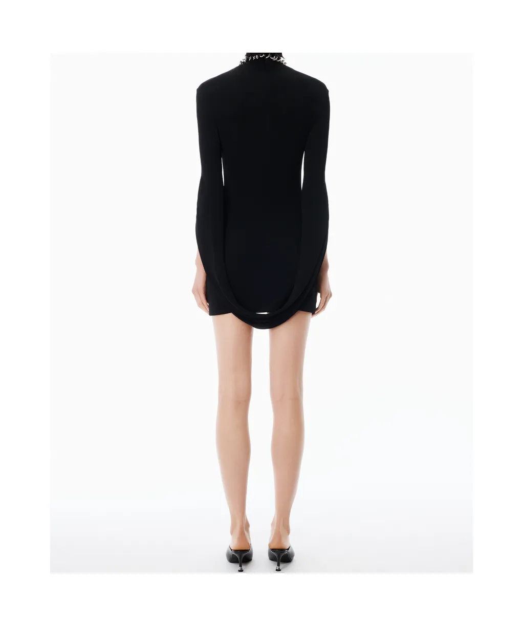 High-Neck Mini Dress