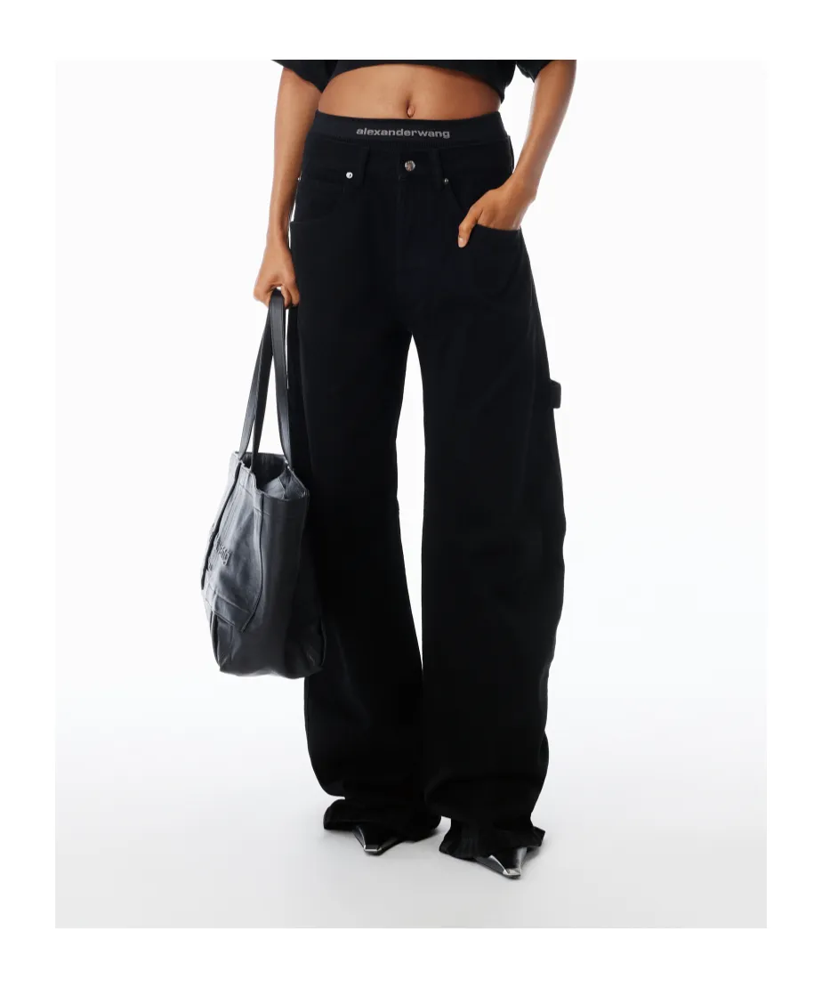 Five-Pocket Black Jeans