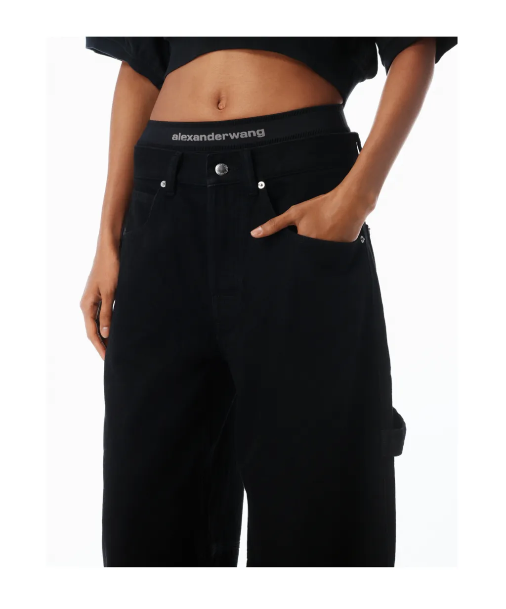 Five-Pocket Black Jeans