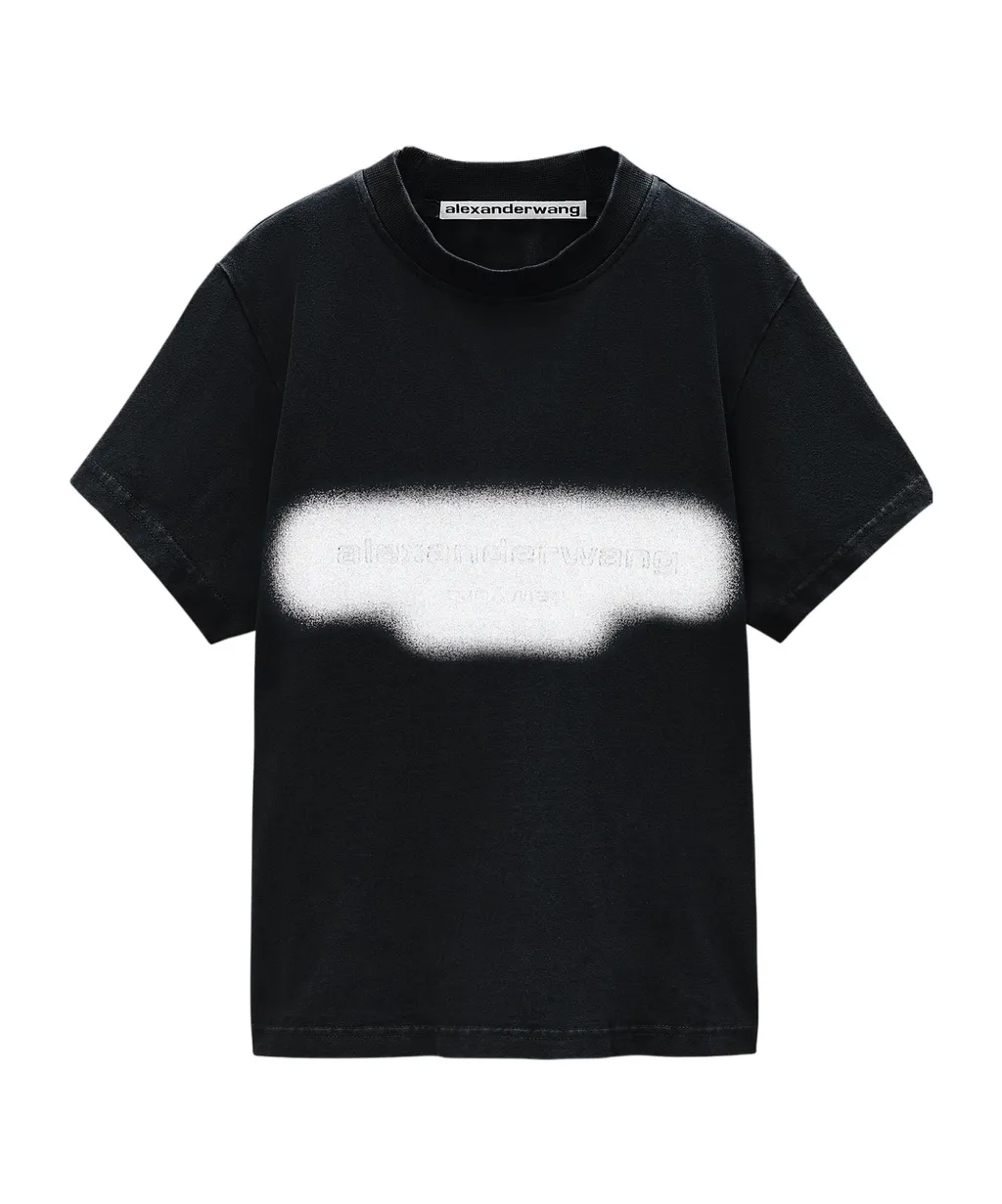 Reflective Halo Print Logo T-Shirt