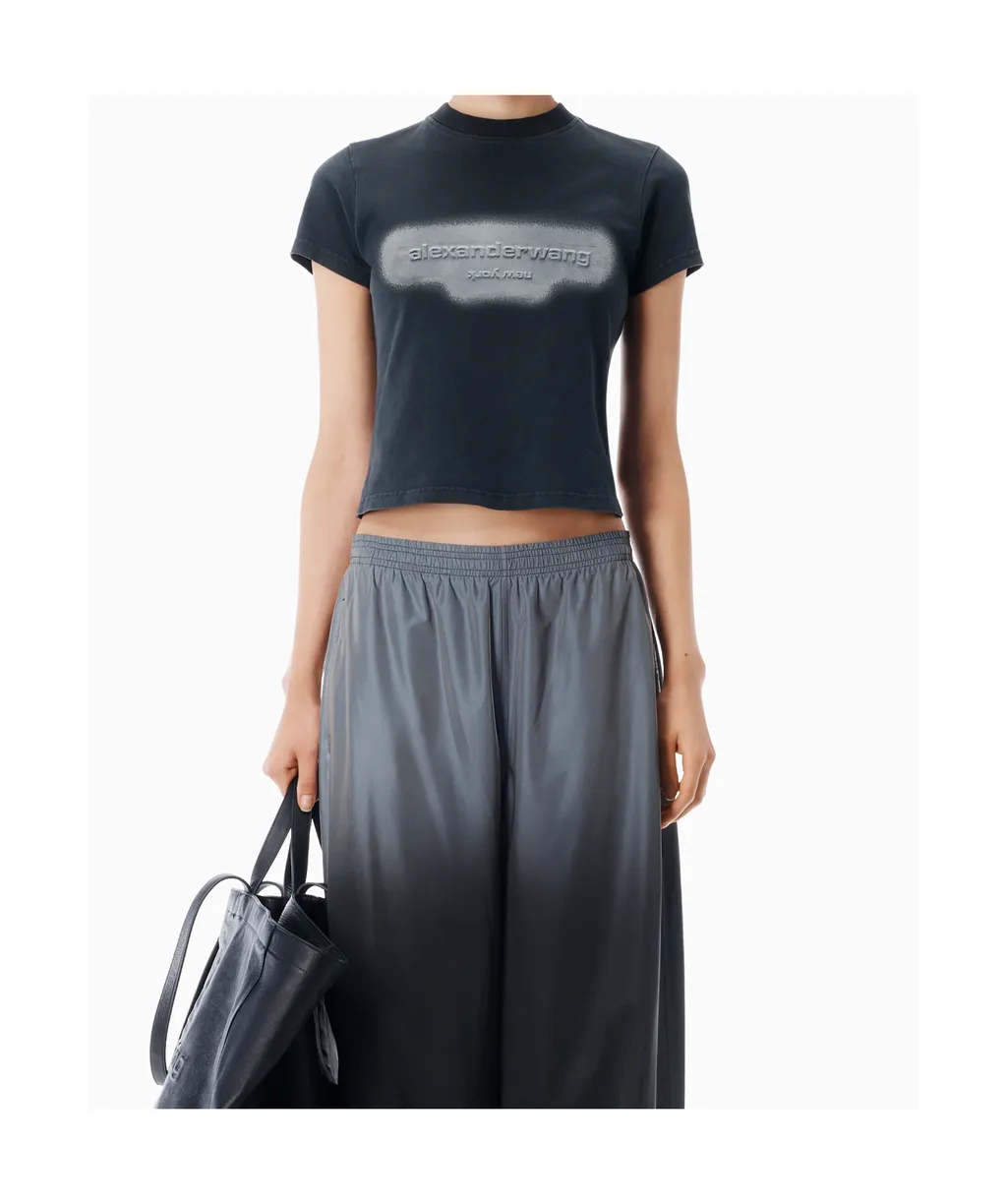 Reflective Halo Print Logo T-Shirt