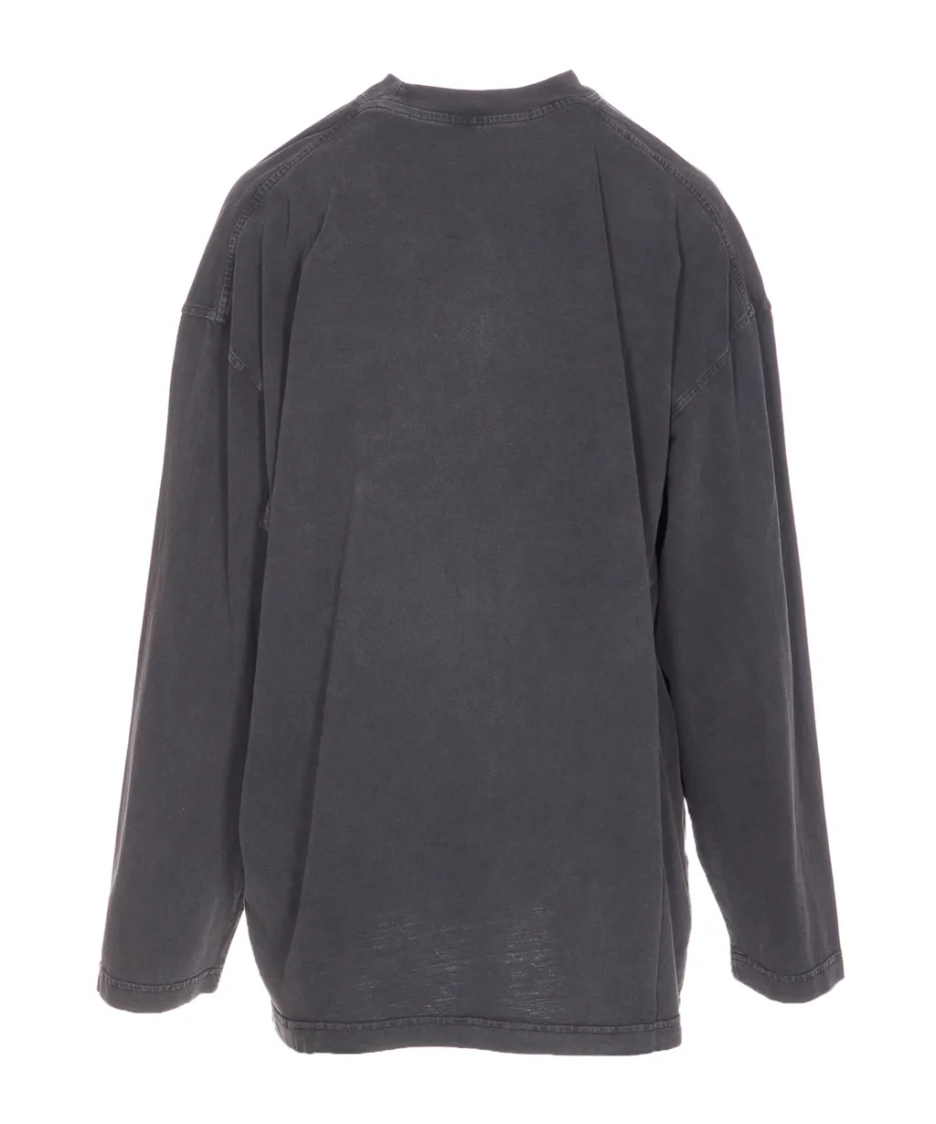 Shield Graphic Printed Long Sleeved T-Shirt