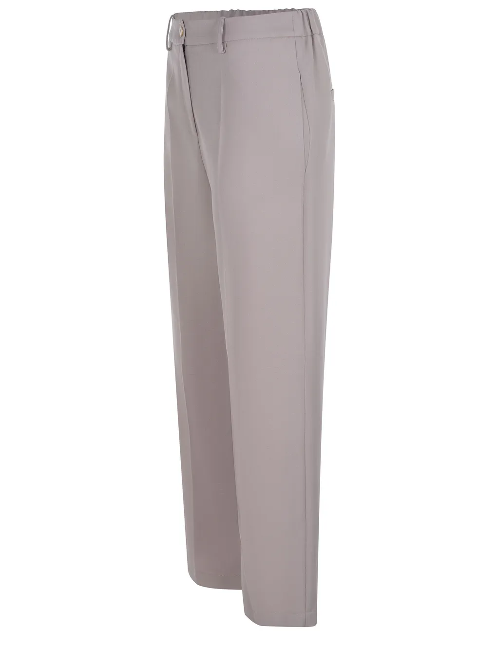 Pressed-Crease Straight Leg Trousers